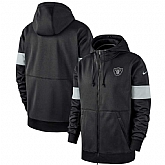 Oakland Raiders Nike Sideline Performance Full Zip Hoodie Black,baseball caps,new era cap wholesale,wholesale hats
